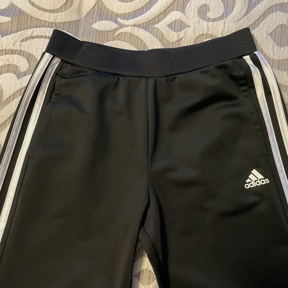EUC Adidas Tiro 19 Training Pants Girls Black/White Size Large 14 Soccer Joggers - Picture 4 of 6